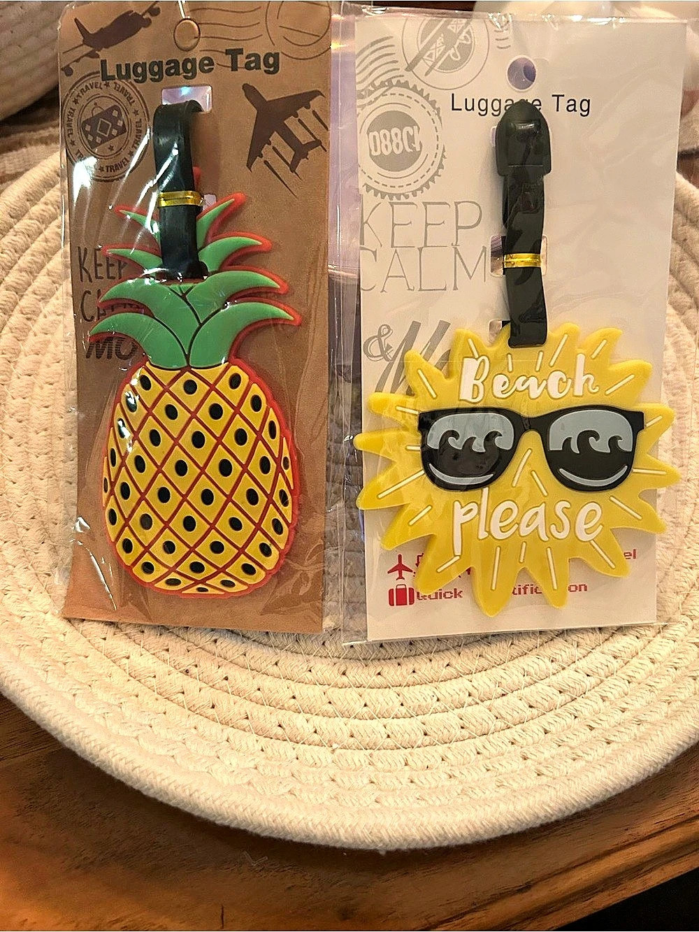 Pineapple & Sun Luggage Tags